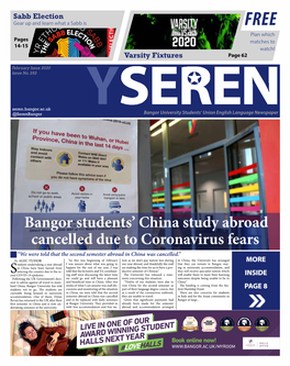 Bangor Students' China Study Abroad Cancelled Due to Coronavirus Fears