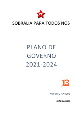 Plano De Governo 2021-2024