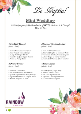 Le Nuptial Package