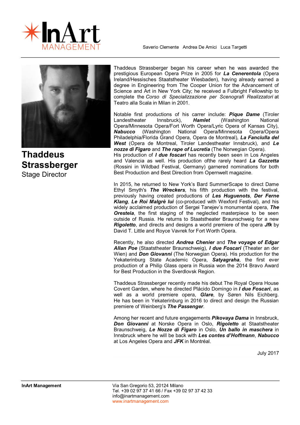 Thaddeus Strassberger