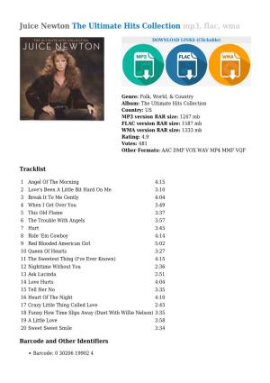 Juice Newton the Ultimate Hits Collection Mp3, Flac, Wma