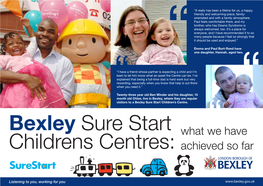 Bexley Sure Start Childrens Centres