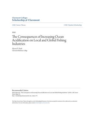 The Consequences of Increasing Ocean Acidification on Local and Global Fishing Industries