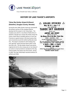 Airport History