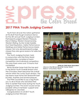 The Color Breed 2017 Ptha Youth Judging Contest