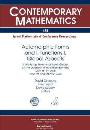 CONTEMPORARY MATHEMATICS 488 Israel Mathematical Conference Proceedings