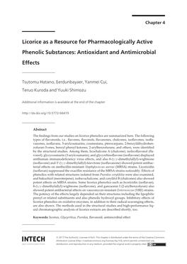 Antioxidant and Antimicrobial Effects 61