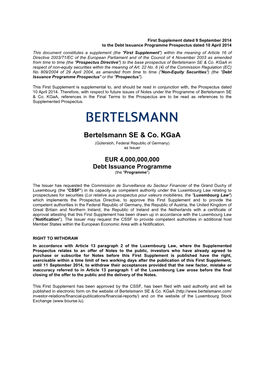 Bertelsmann SE & Co. Kgaa