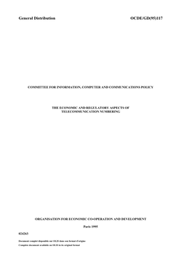 General Distribution OCDE/GD(95)117