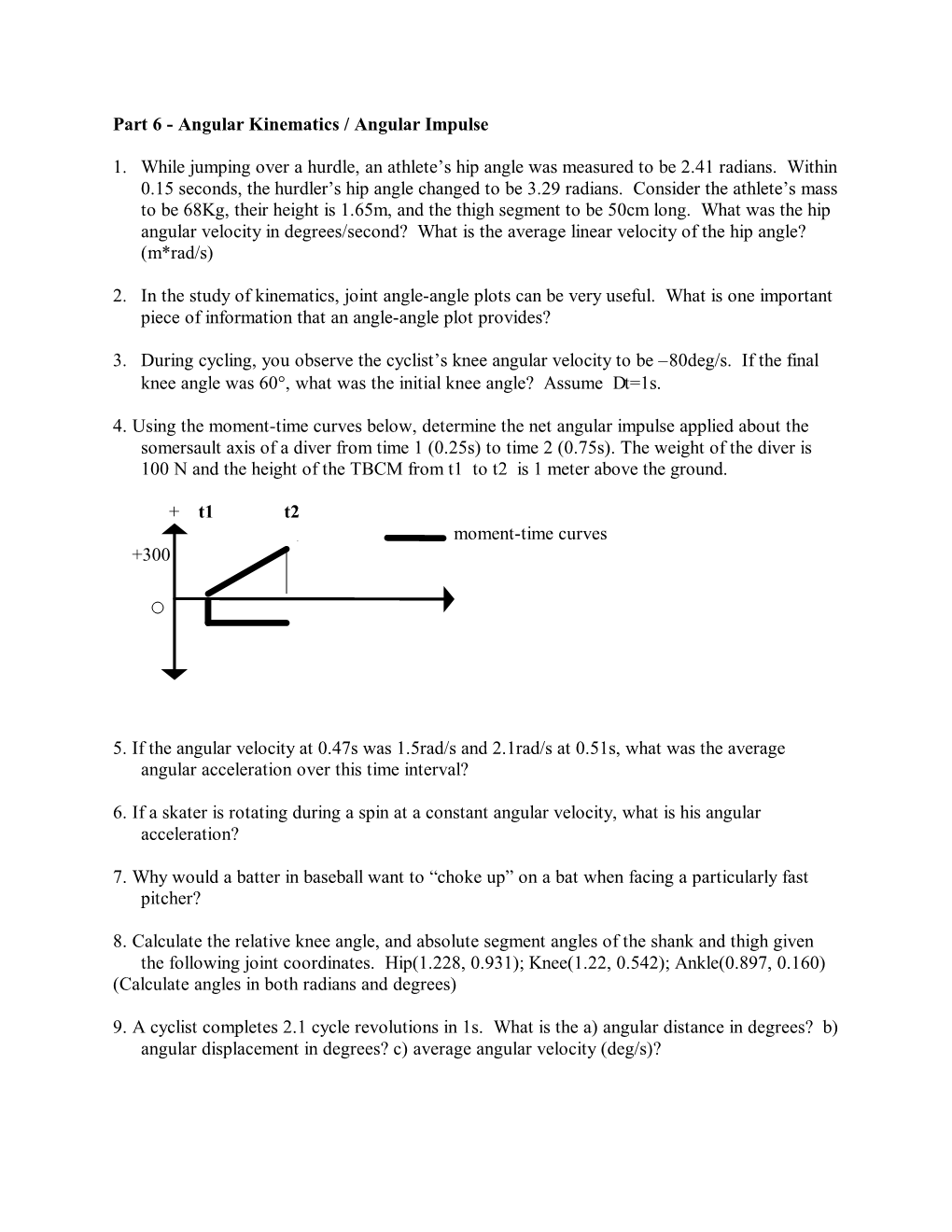 Part 6 - Angular Kinematics / Angular Impulse