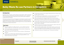 Bulky Waste Re-Use Partners in Shropshire