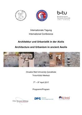 Architektur Und Urbanistik in Der Aiolis Architecture and Urbanism In