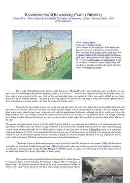 Reconstruction of Ravenscraig Castle (Fifeshire)