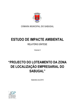 Estudo De Impacte Ambiental Da ZLE Sabugal