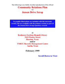 Jensen Drive Scrap