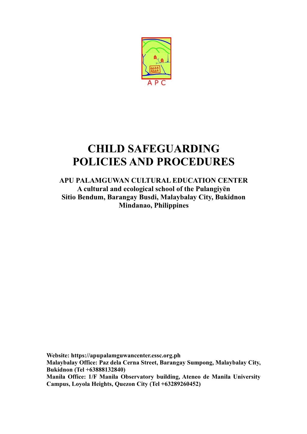 Child Safeguarding Policies and Procedures