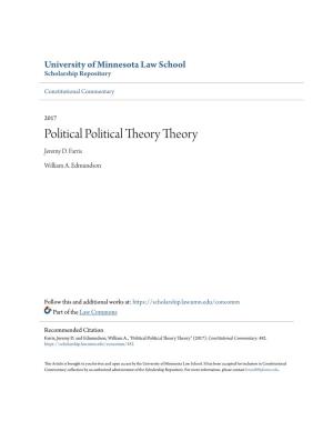 Political Political Theory Theory Jeremy D