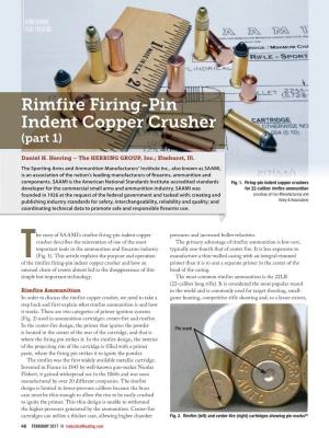 Rimfire Firing-Pin Indent Copper Crusher (Part 1)