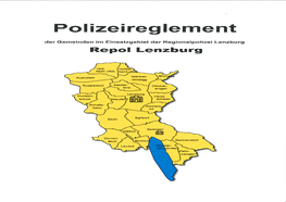 Polizeireglement Der Gemeinden Im Einsatzgebiet Der Regionalpolizei Lenzburg Repol Lenzburg