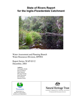 State of Rivers Report for the Inglis-Flowderdale Catchment