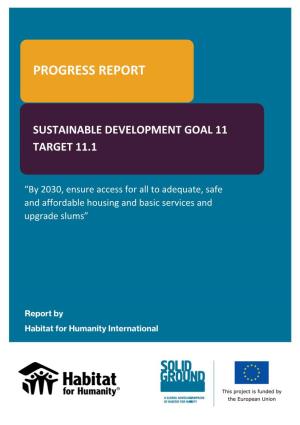 SDG Progress Report