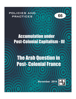 Accumulation Under Post-Colonial Capitalism-III the Arab Question In