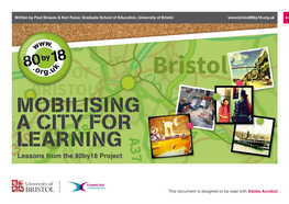 MOBILISING a CITY for LEARNING Lessons from the 80By18 Project