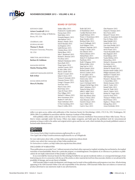 Board of Editors November/December 2013 • Volume 4, No. 6