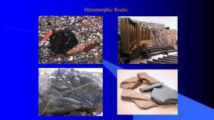 Metamorphic Rocks Reminder Notes