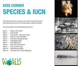 Species on IUCN