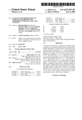 (12) United States Patent (10) Patent No.: US 6,337,297 B1 Mimura Et Al