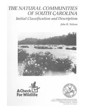 The Natural Communities of South Carolina
