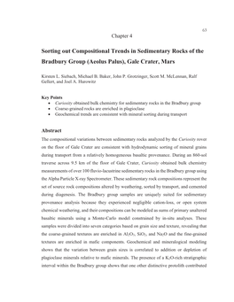 Sorting out Compositional Trends in Sedimentary Rocks of the Bradbury Group (Aeolus Palus), Gale Crater, Mars