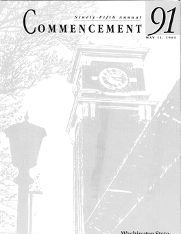OMMENCEMENT MAY 11, 1991 WSU Branch Campus and Center Ceremonies
