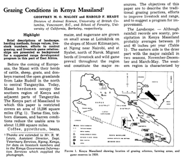 Grazing Conditions in Kenya Masailand'