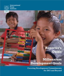 Reporter's Guide Millennium Development Goals
