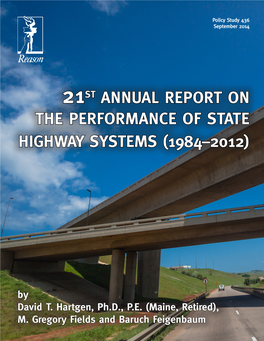 21St Annual Report on the Performance of State Highway Systems (1984–2012)