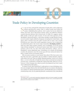 10Chapter Trade Policy in Developing Countries