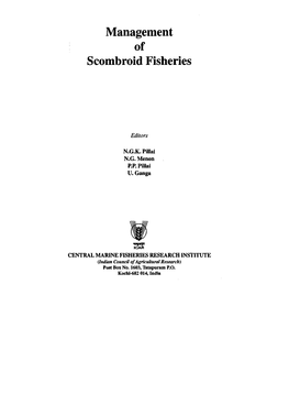 Management of Scombroid Fisheries