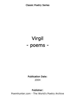 Virgil - Poems