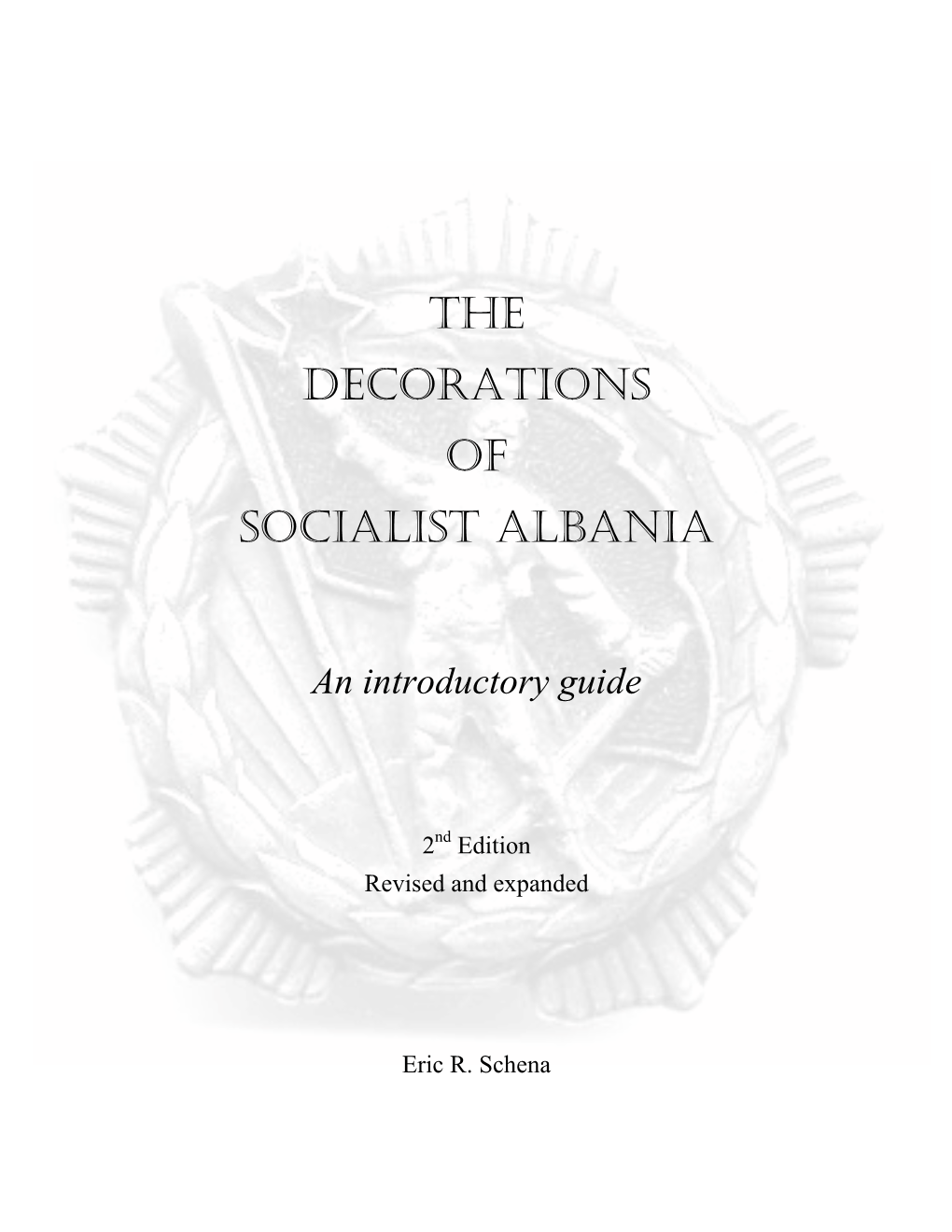 The Decorations of Socialist Albania