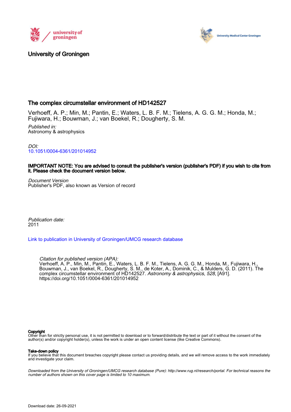 The Complex Circumstellar Environment of HD 142527⋆