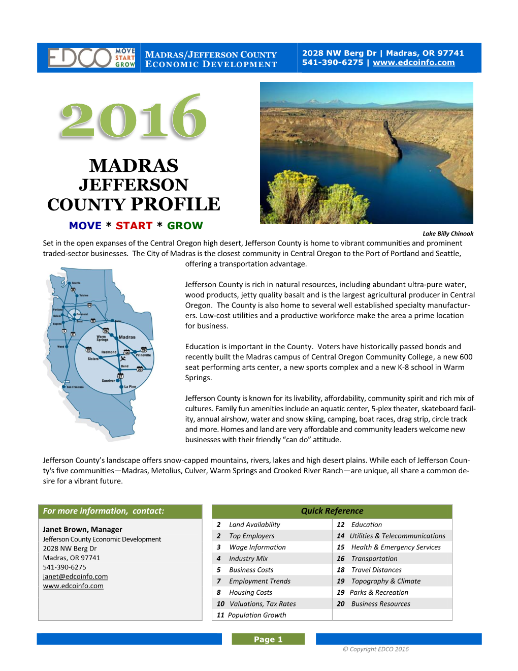 Madras County Profile