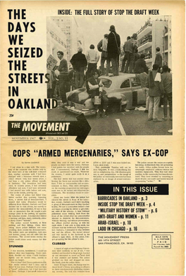 The Movement, November 1967. Vol. 3 No. 11