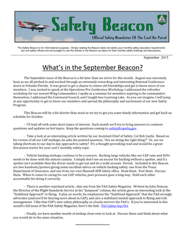 What's in the September Beacon?