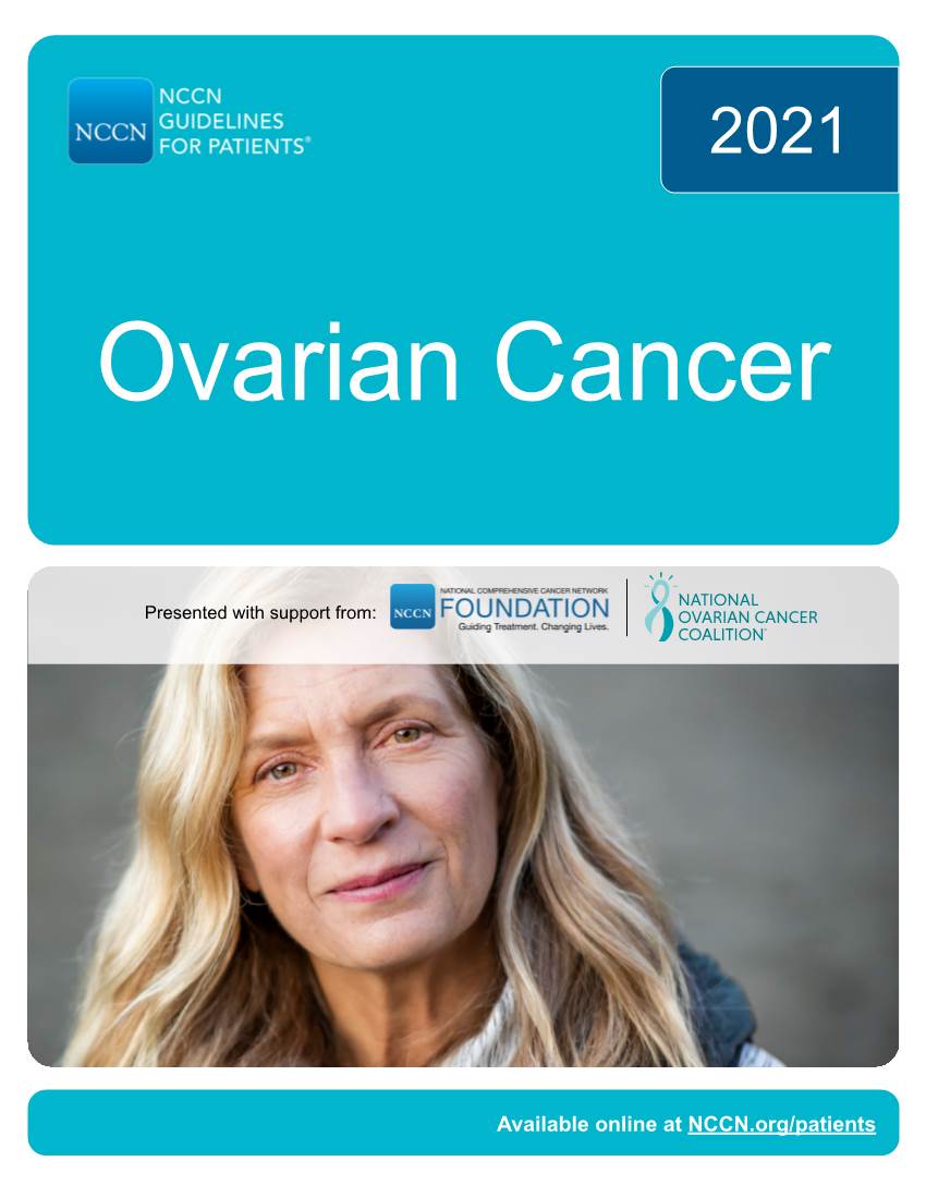 NCCN Guidelines for Patients Ovarian Cancer