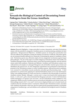 Towards the Biological Control of Devastating Forest Pathogens from the Genus Armillaria