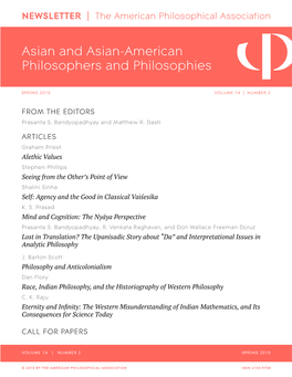 Asian and Asian-American Philosophers and Philosophies