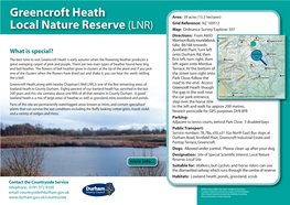 Greencroft Heath Nature Reserve