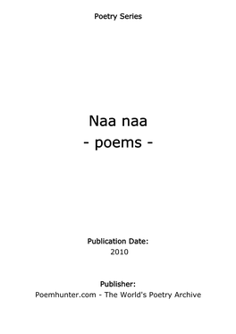 Naa Naa - Poems